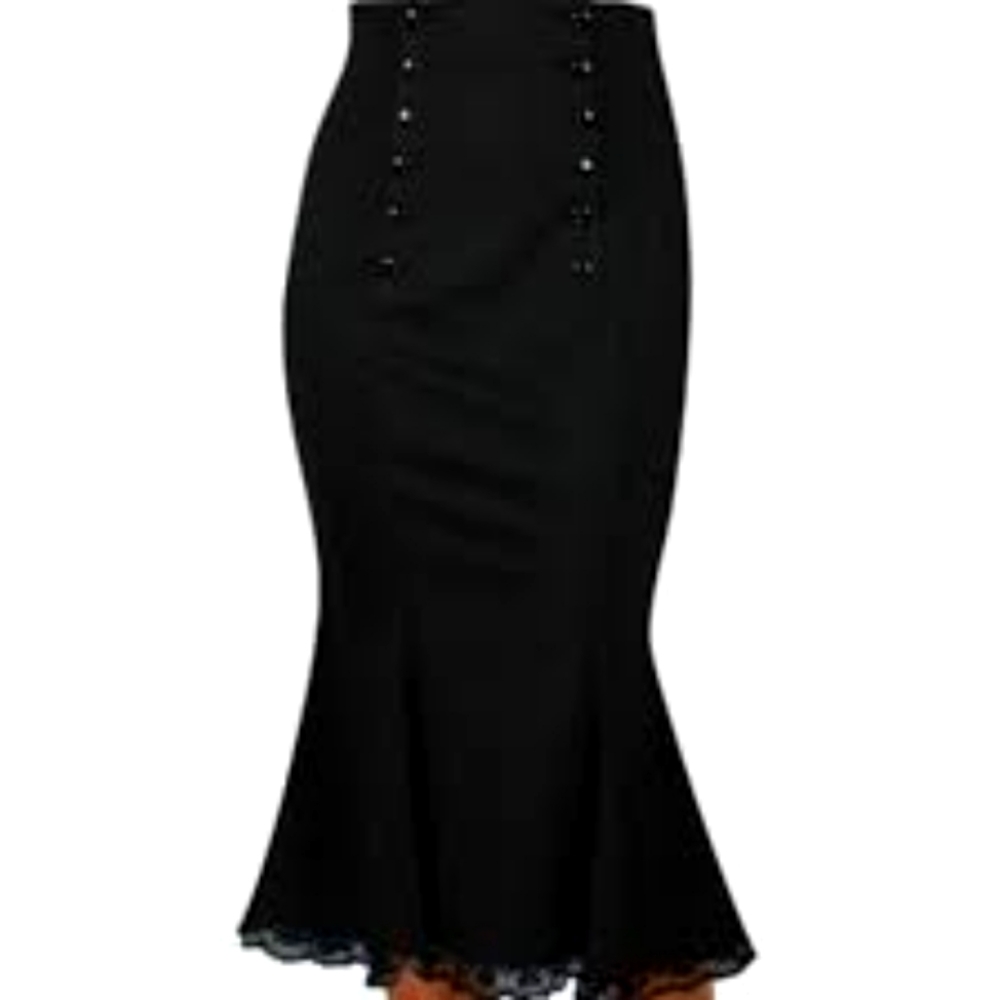 Pencil skirt with bottom flare